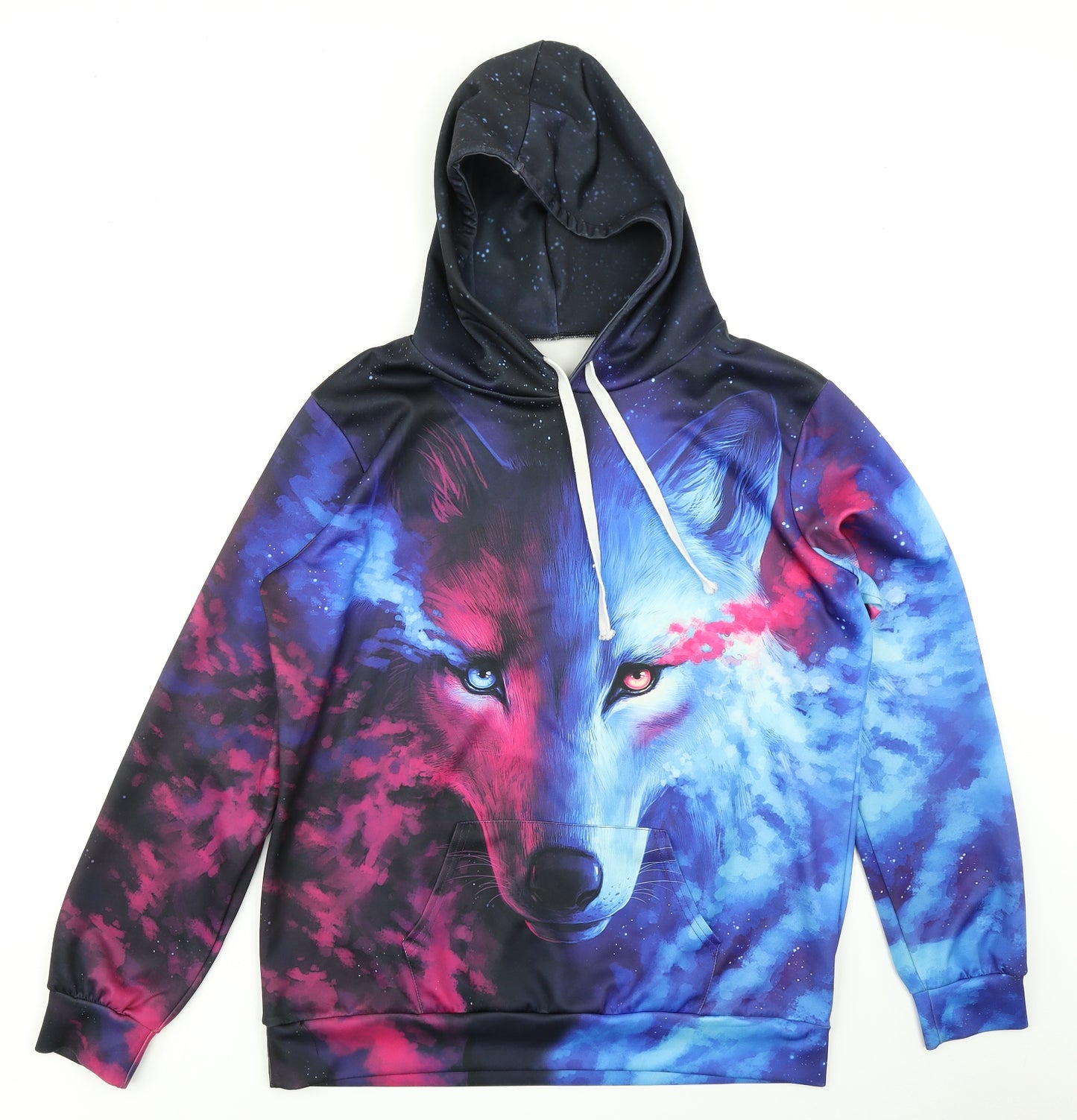 Preworn Mens Blue   Pullover Hoodie Size L