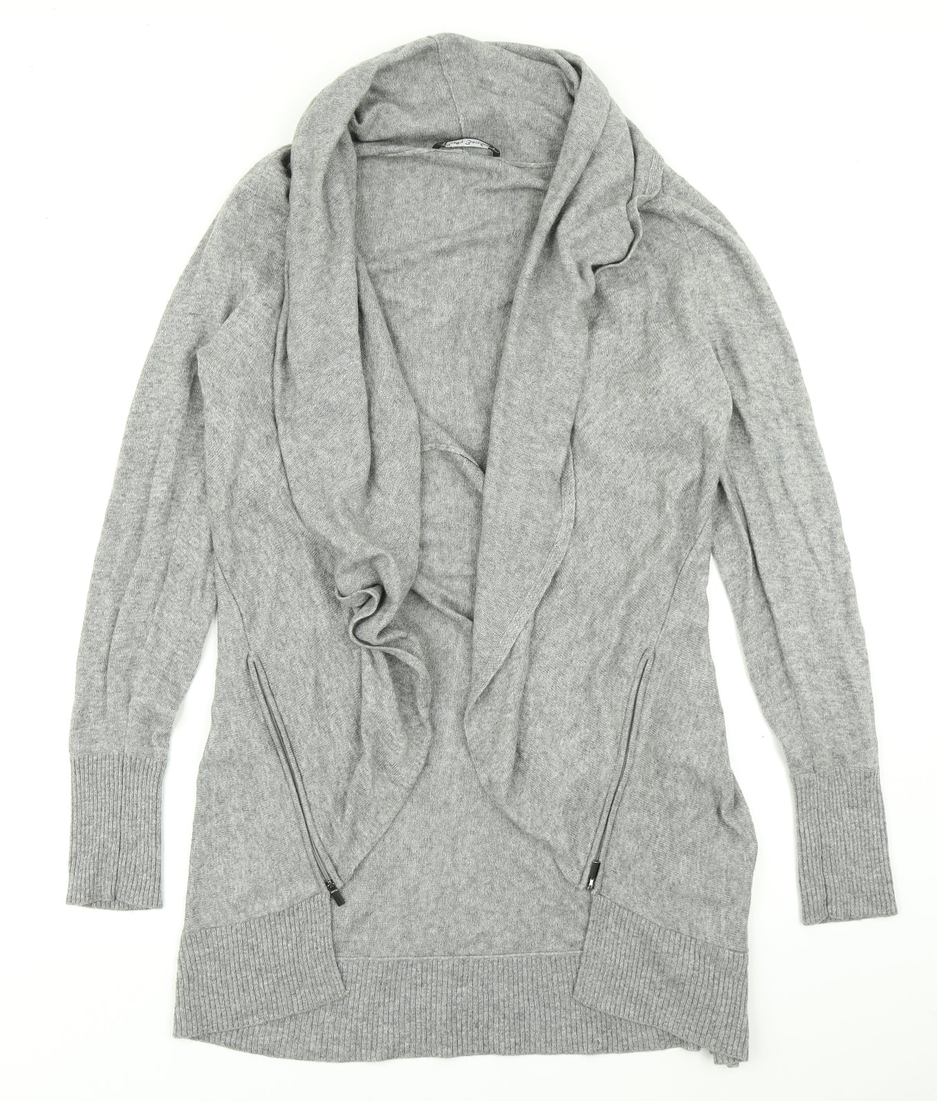 Betty Barclay Womens Grey  Knit Cardigan Jumper Size 16