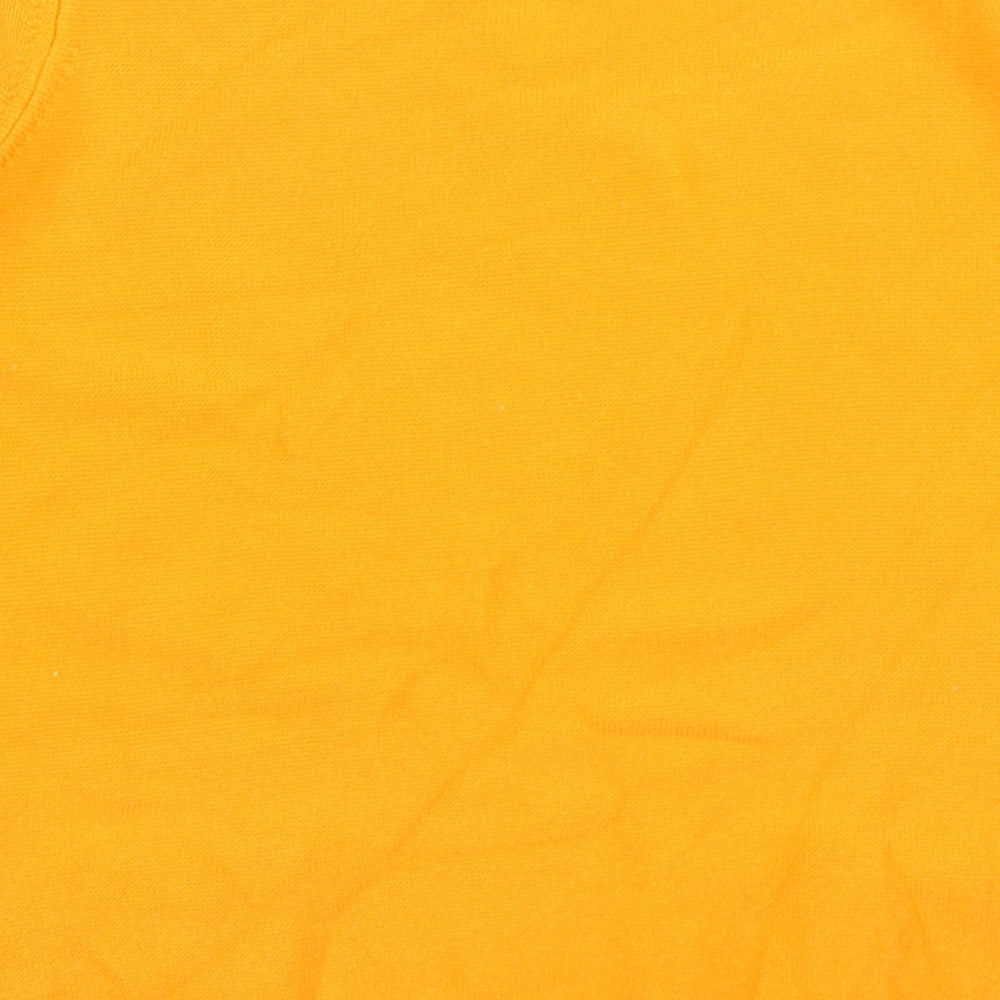 TU Womens Orange  Knit Pullover Jumper Size 14