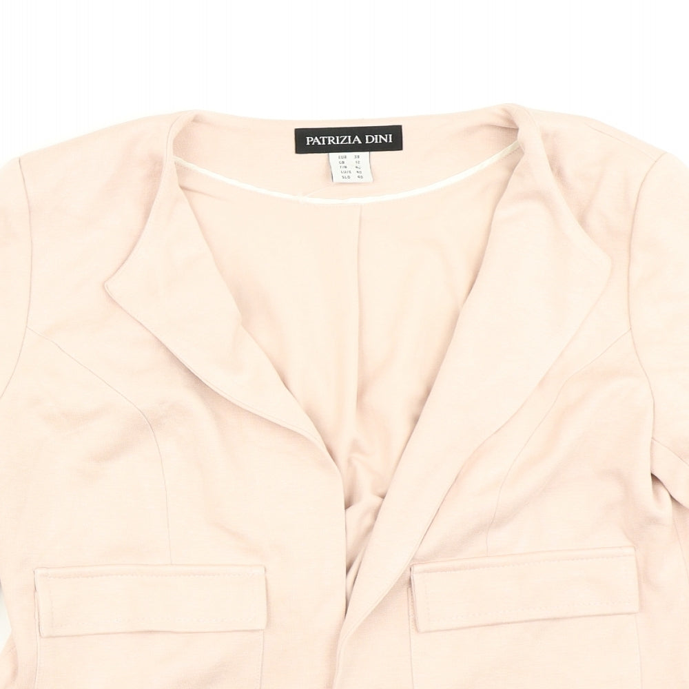 Patrizia Dini Womens Pink   Jacket Blazer Size 12