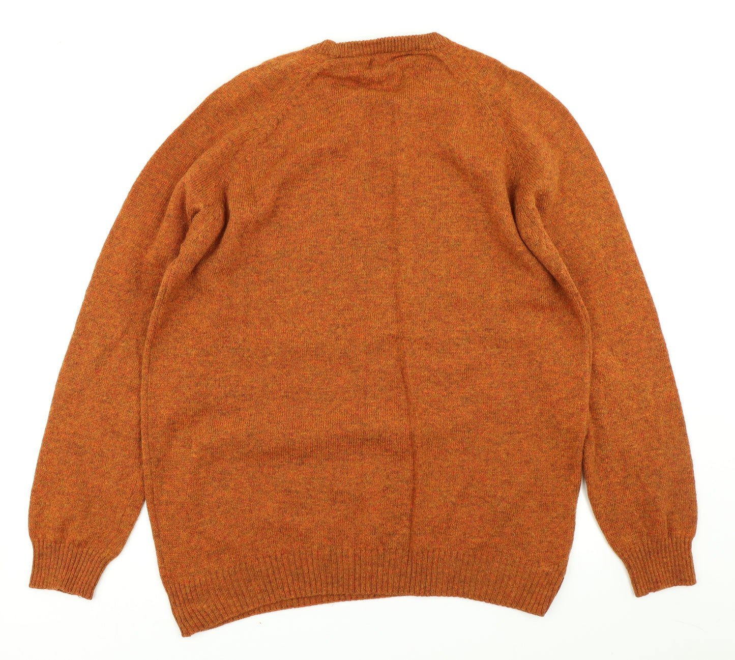 Easy Mens Brown  Knit Pullover Jumper Size XL