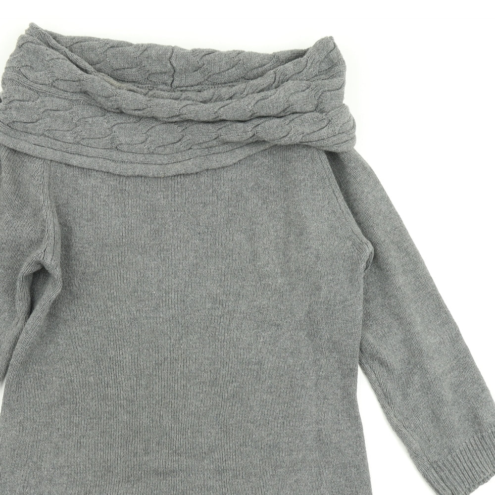 Cameo Rose Womens Grey  Knit Jumper Dress  Size L