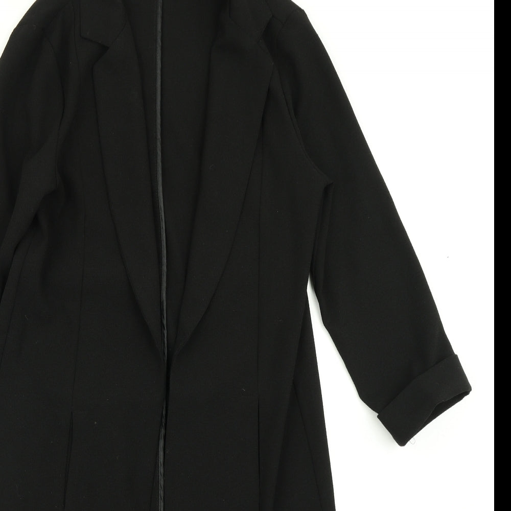 Atmosphere Womens Black   Trench Coat Coat Size 12