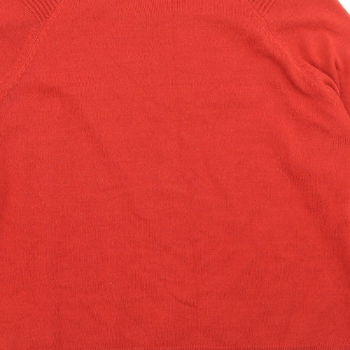 Per Una Womens Red  Knit Pullover Jumper Size 12