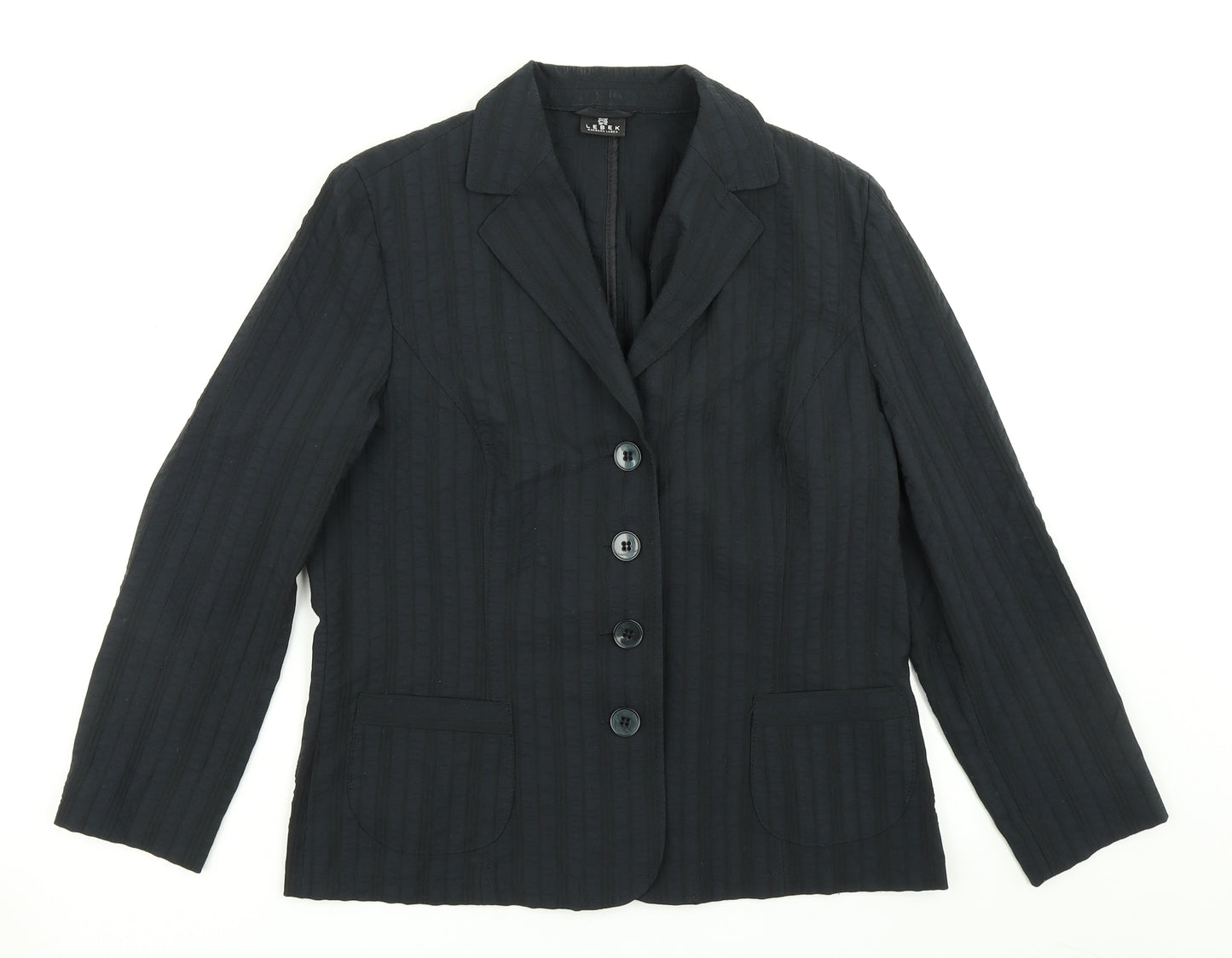 Lebek Womens Blue   Jacket Blazer Size 12