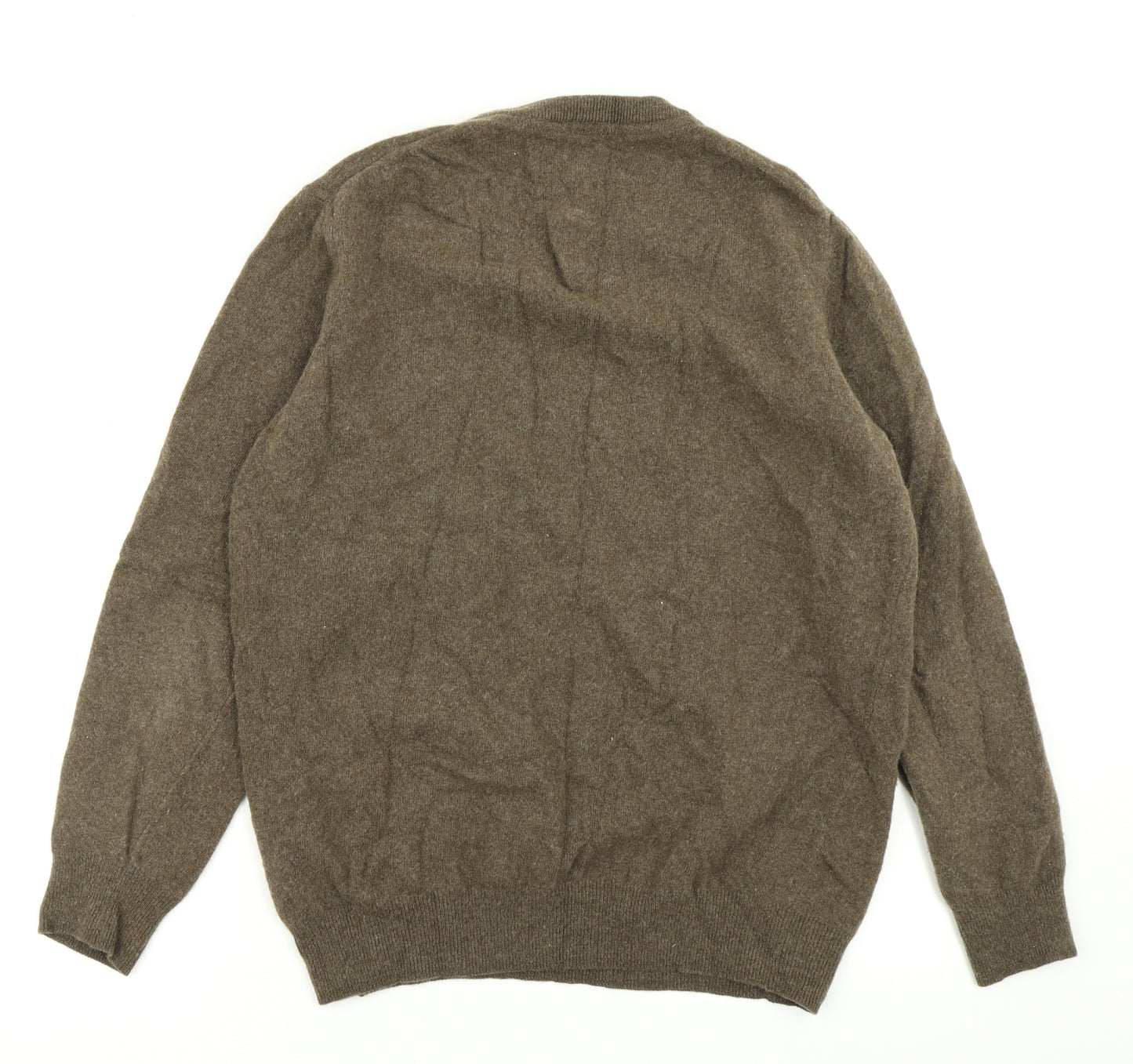 Barbour Mens Brown  Knit Pullover Jumper Size L