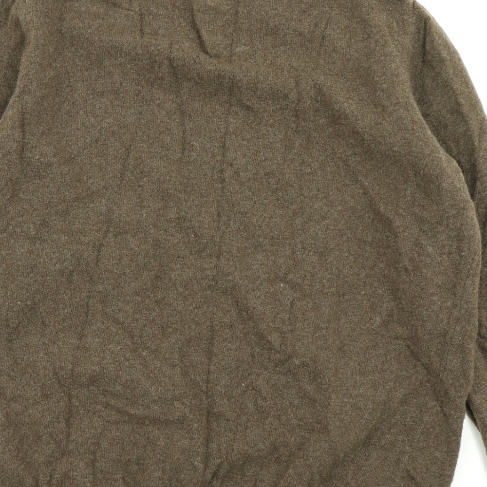 Barbour Mens Brown  Knit Pullover Jumper Size L