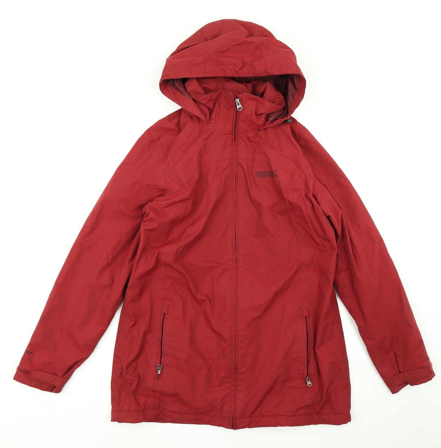 Regatta Womens Red   Rain Coat Coat Size 14