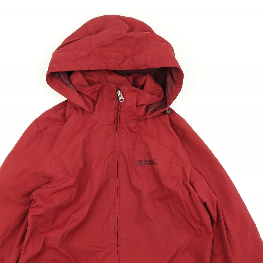 Regatta Womens Red   Rain Coat Coat Size 14
