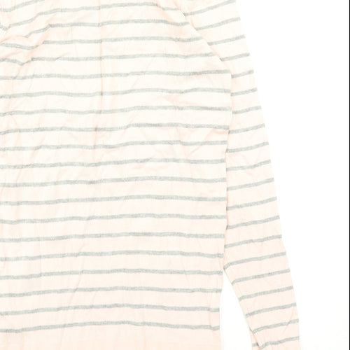 Principles Womens Pink Striped Knit Pullover Jumper Size 8