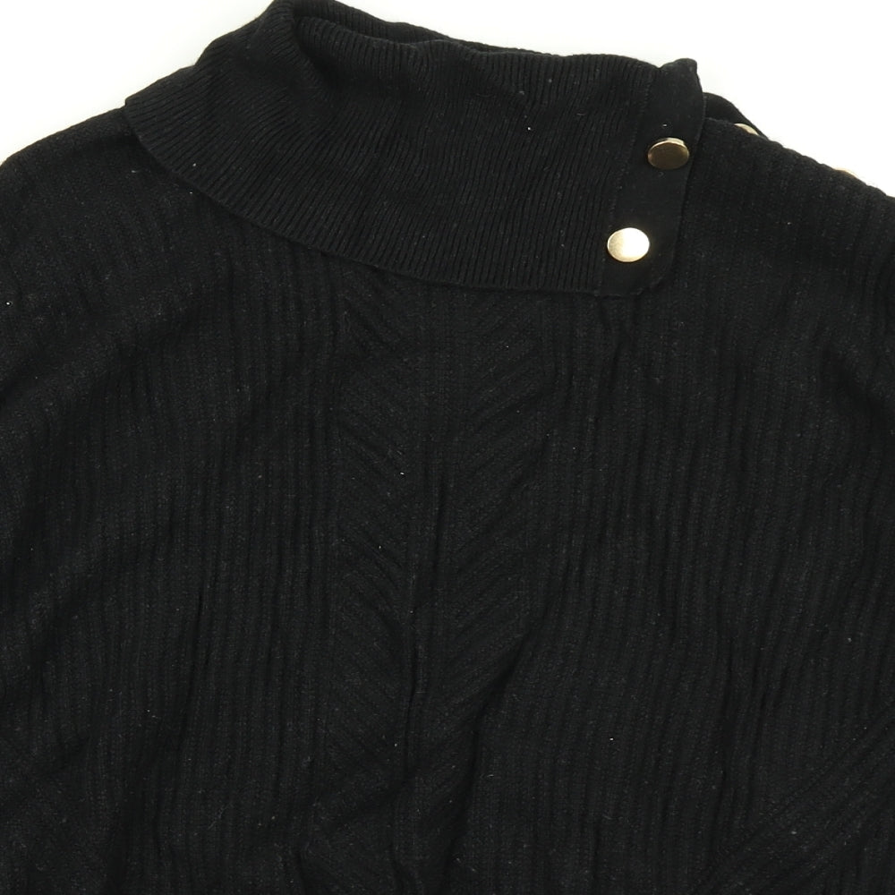 Per Una Womens Black  Knit Pullover Jumper Size 20