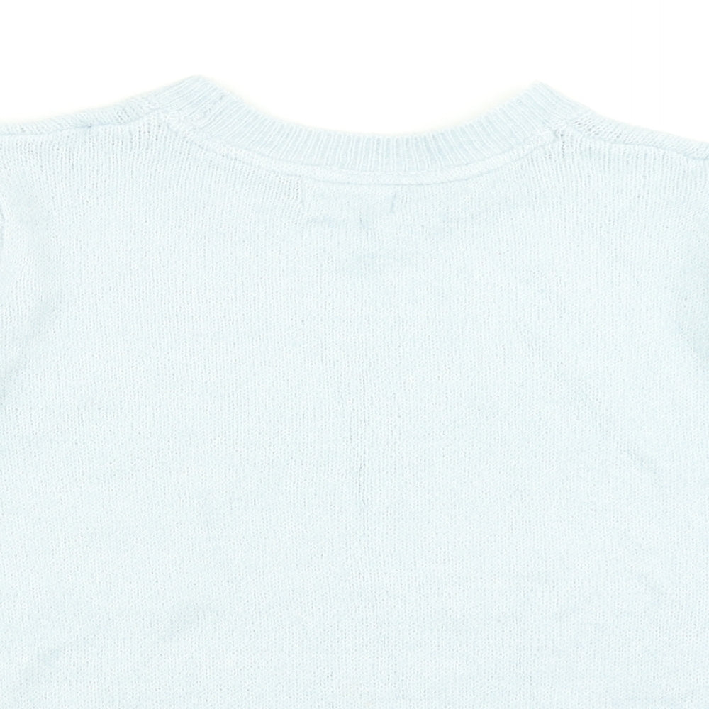 Papaya Womens Blue  Knit Pullover Jumper Size XL