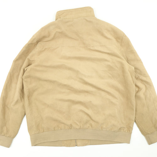 Greenwoods Mens Brown   Bomber Jacket Jacket Size XL