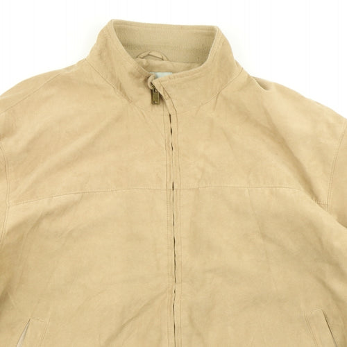 Greenwoods Mens Brown   Bomber Jacket Jacket Size XL