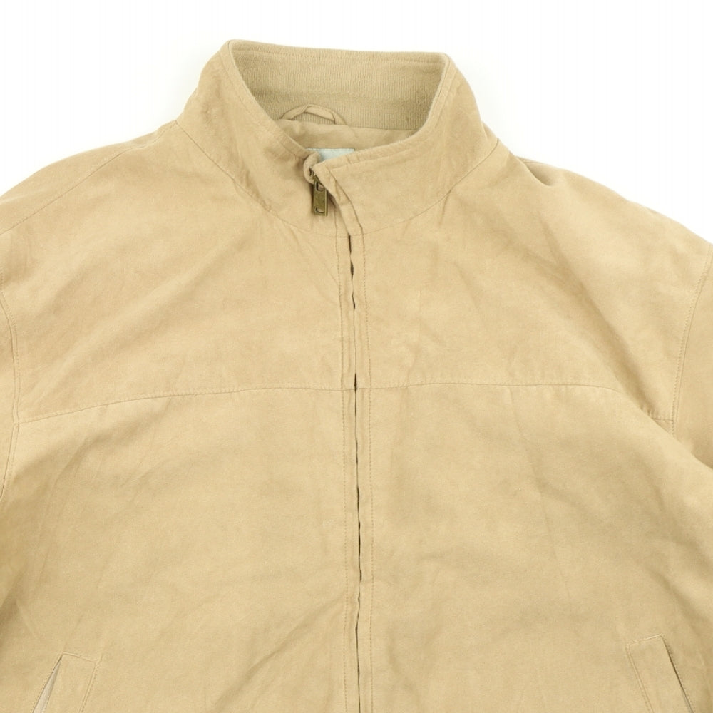 Greenwoods Mens Brown   Bomber Jacket Jacket Size XL