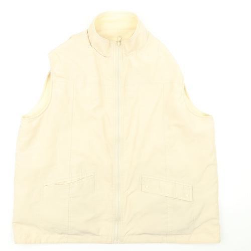 Bonmarché Womens Beige   Gilet Coat Size L