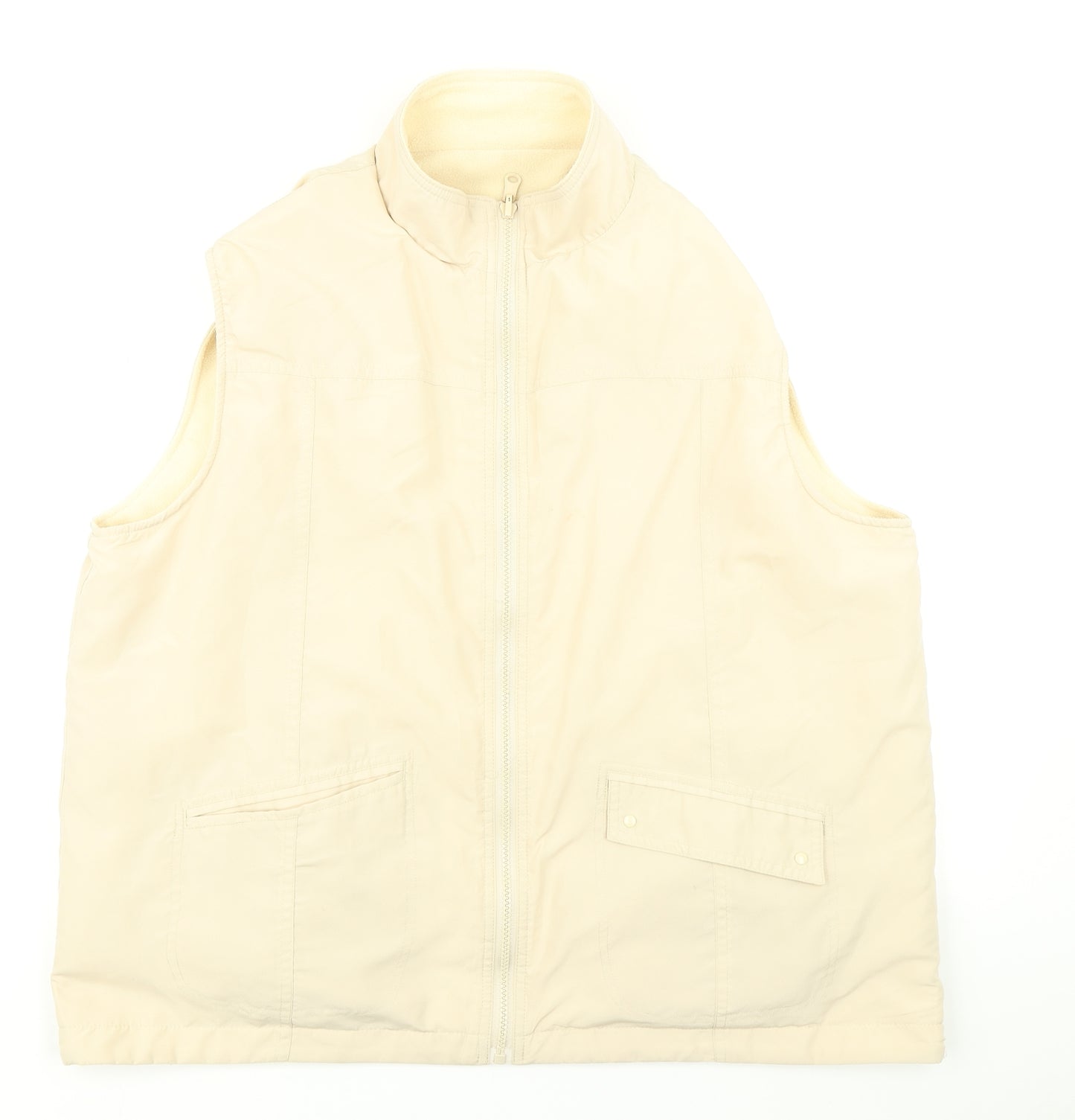 Bonmarché Womens Beige   Gilet Coat Size L