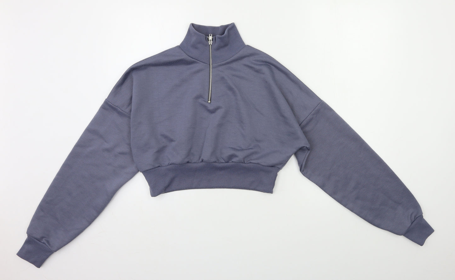 Boohoo Womens Grey   Pullover Sweatshirt Size 10