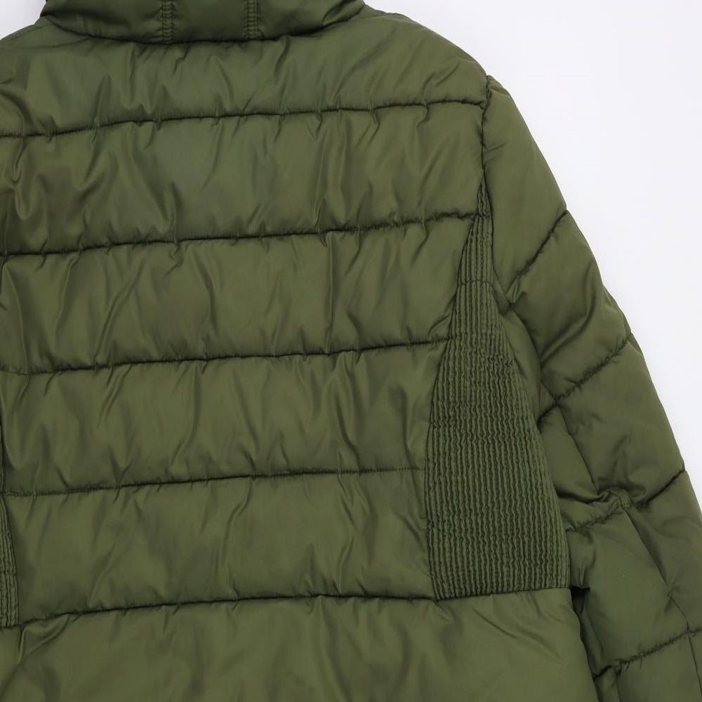 Bonmarché Womens Green   Parka Coat Size 24