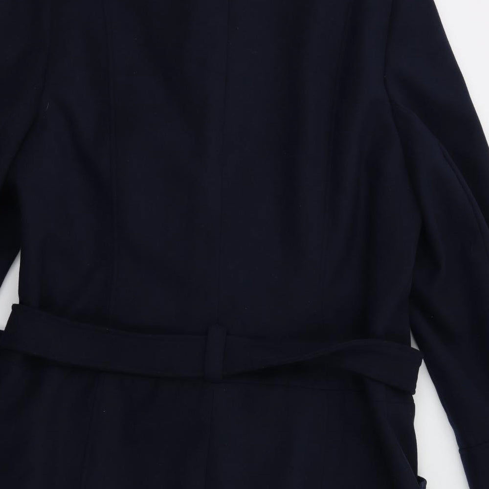 George Womens Blue   Trench Coat Coat Size 24