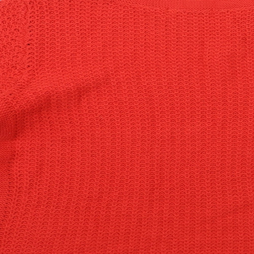 TU Womens Red  Knit Pullover Jumper Size 12