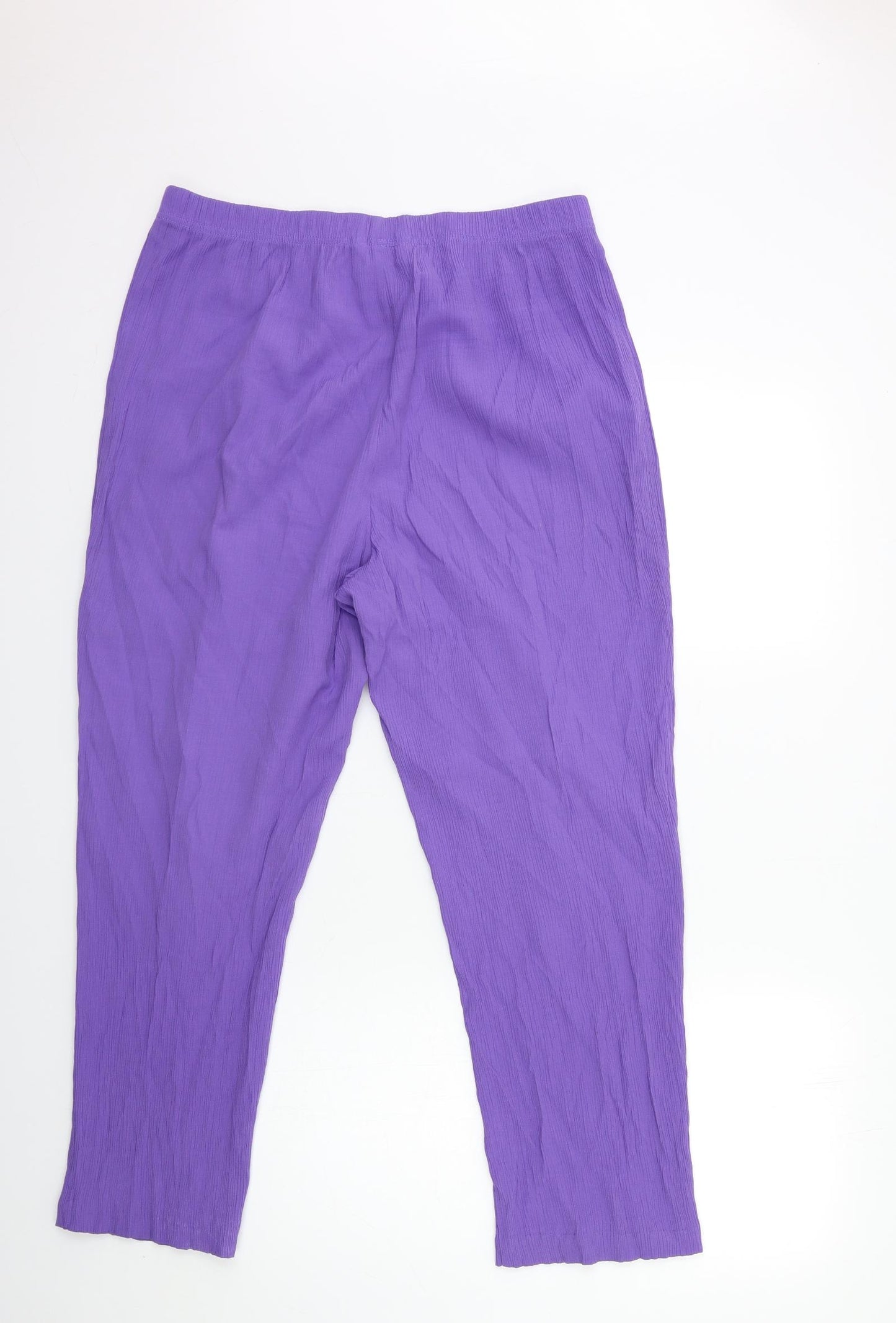 Being Casual Womens Purple   Trousers  Size 16 L27 in