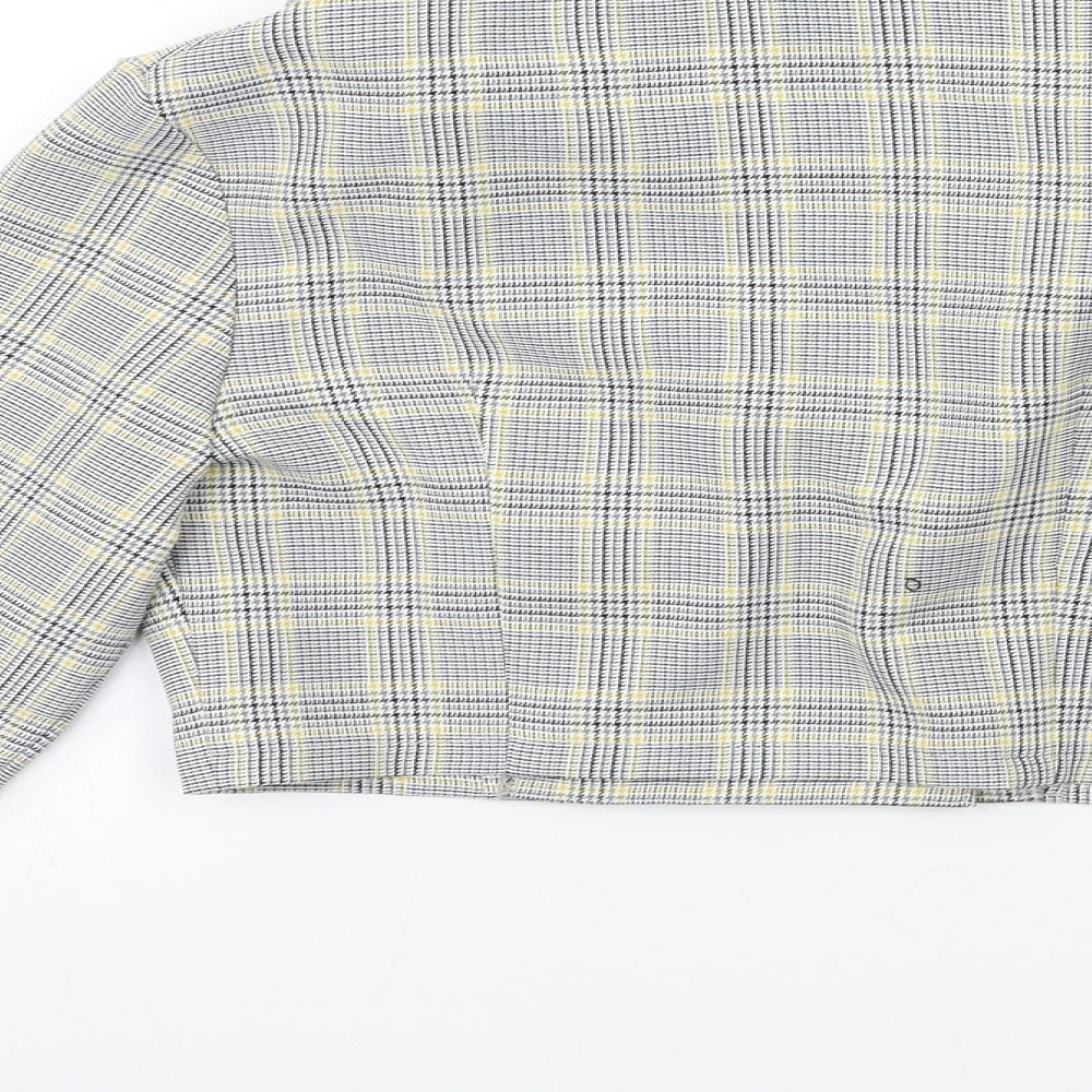 Love Womens Grey Check  Jacket Suit Jacket Size XS