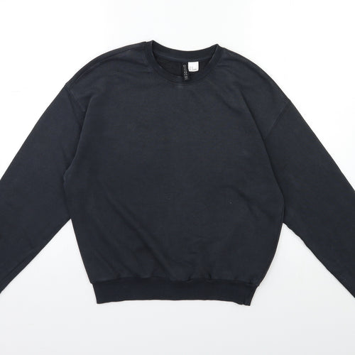 H&M Womens Grey   Pullover Sweatshirt Size XS