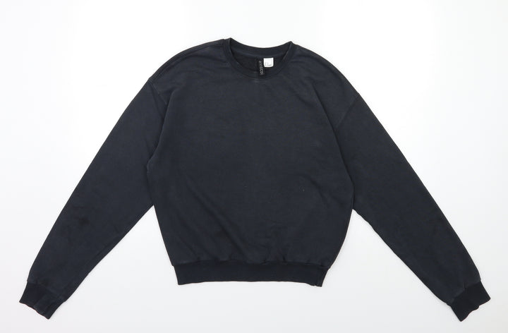 H&M Womens Grey   Pullover Sweatshirt Size XS