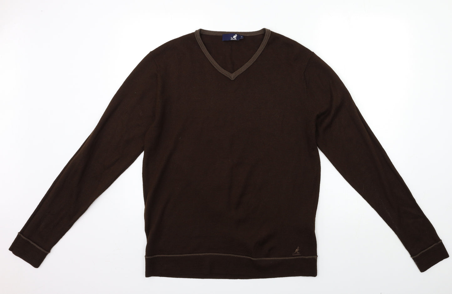 Kangol Mens Brown  Knit Pullover Jumper Size M