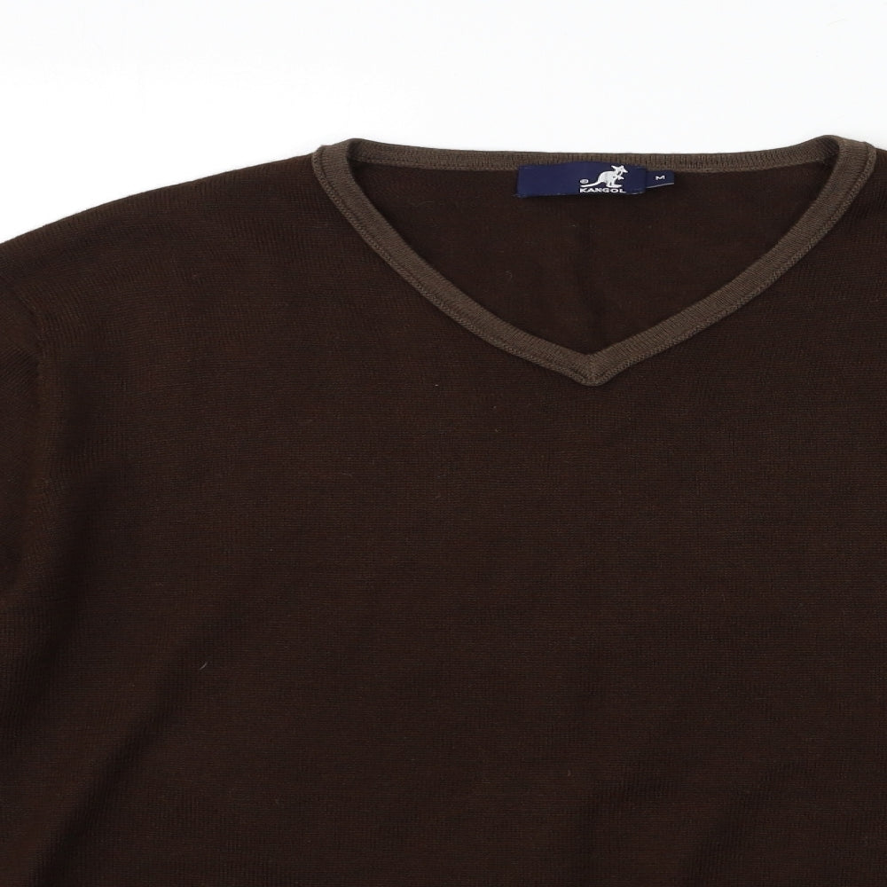 Kangol Mens Brown  Knit Pullover Jumper Size M