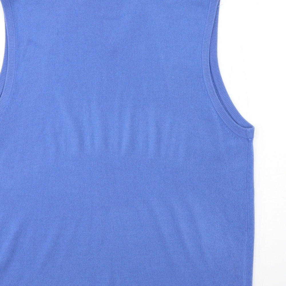 Blue Harbour Mens Blue  Knit Pullover Jumper Size 2XL