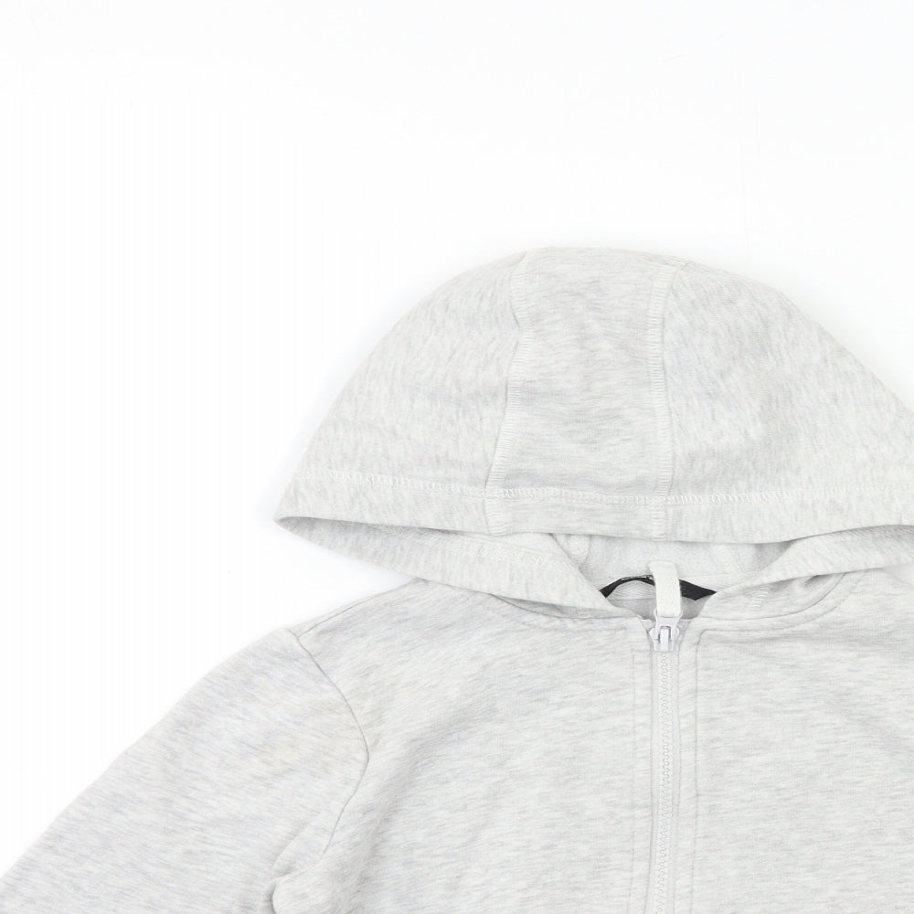 George Boys Grey   Full Zip Hoodie Size 7 Years