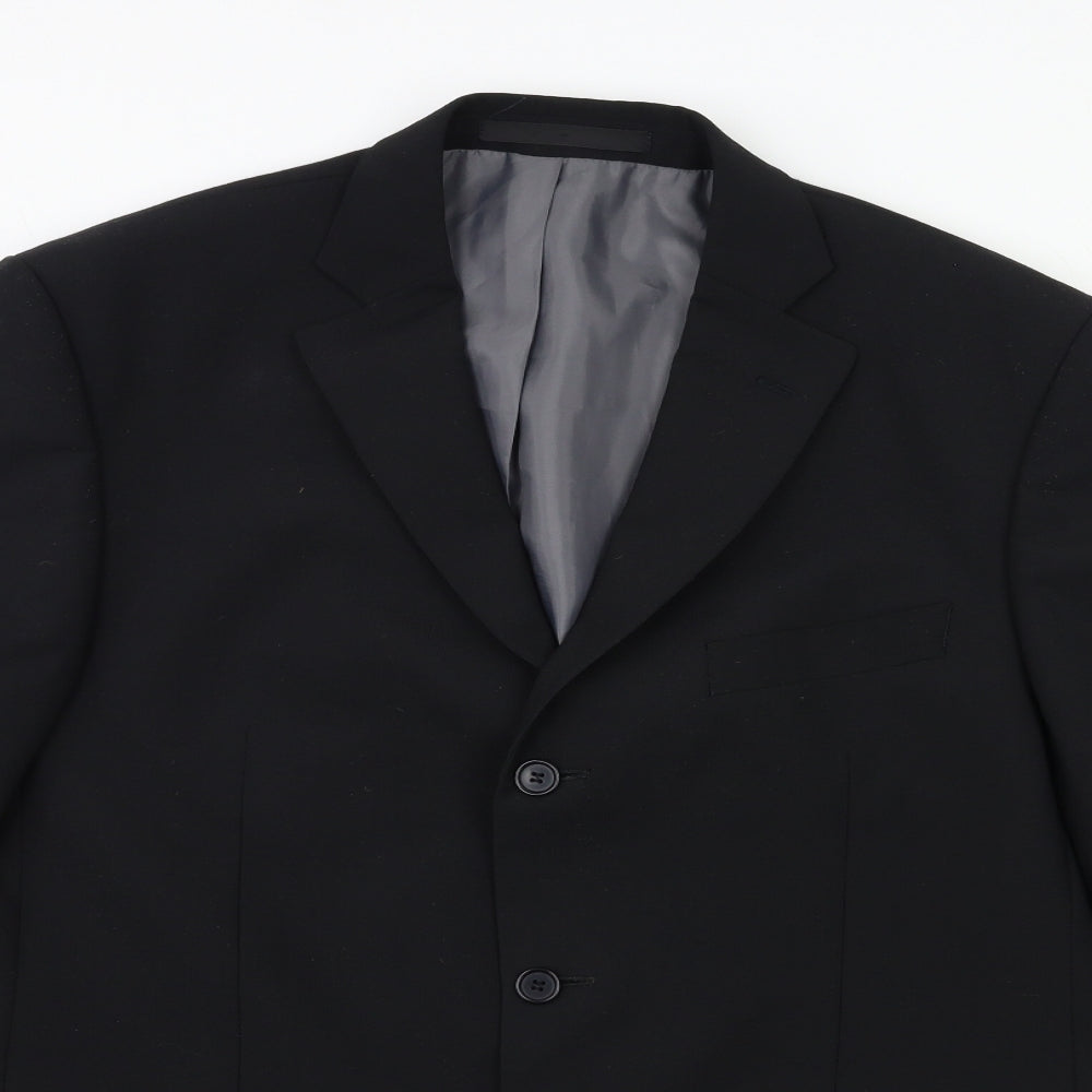 Marks and Spencer Mens Black   Jacket Suit Jacket Size 42