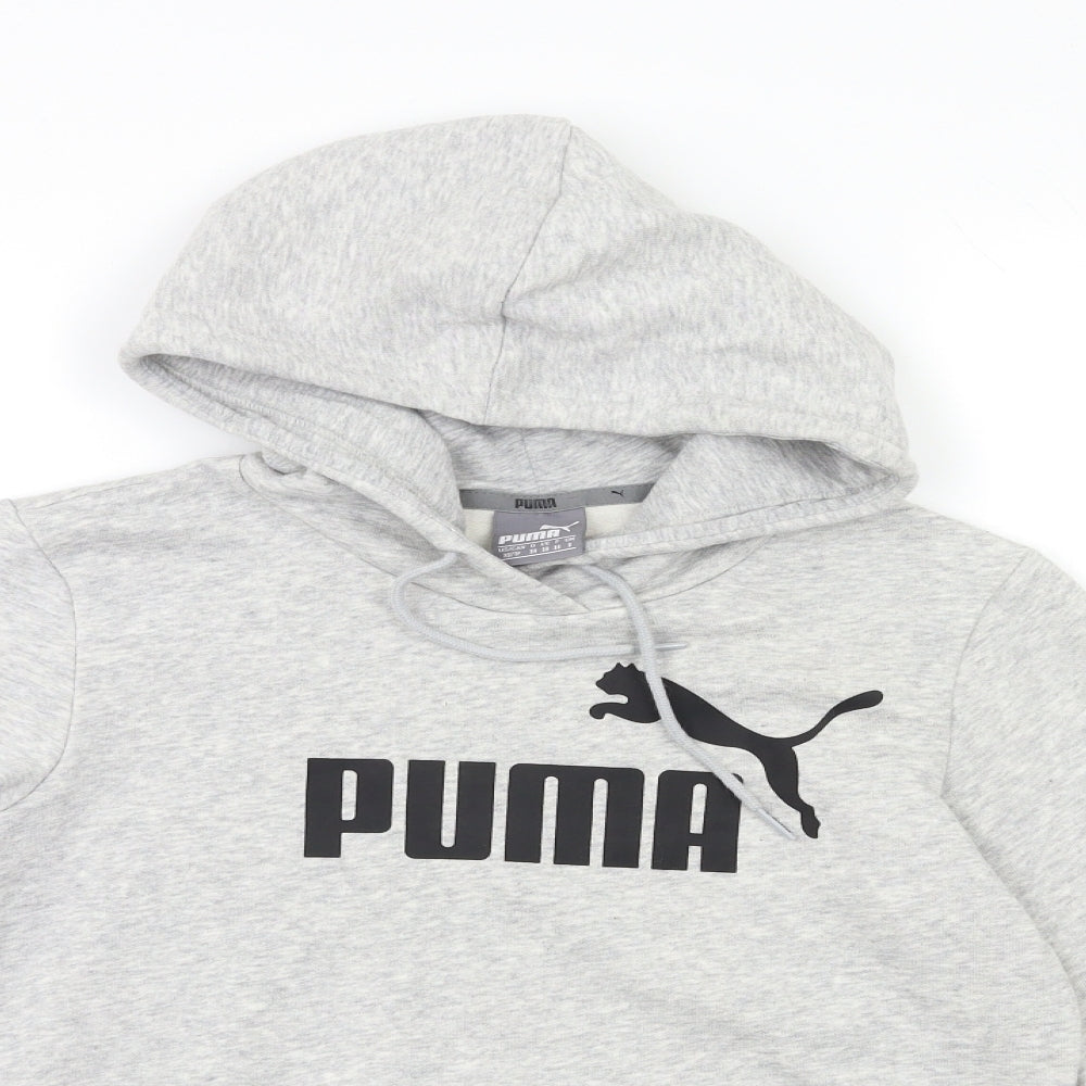 PUMA Womens Grey   Pullover Hoodie Size 8