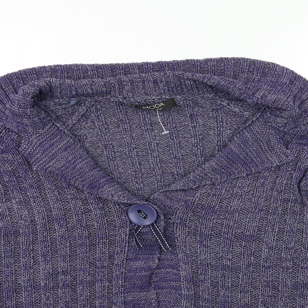 George Womens Blue  Knit Cardigan Jumper Size 14