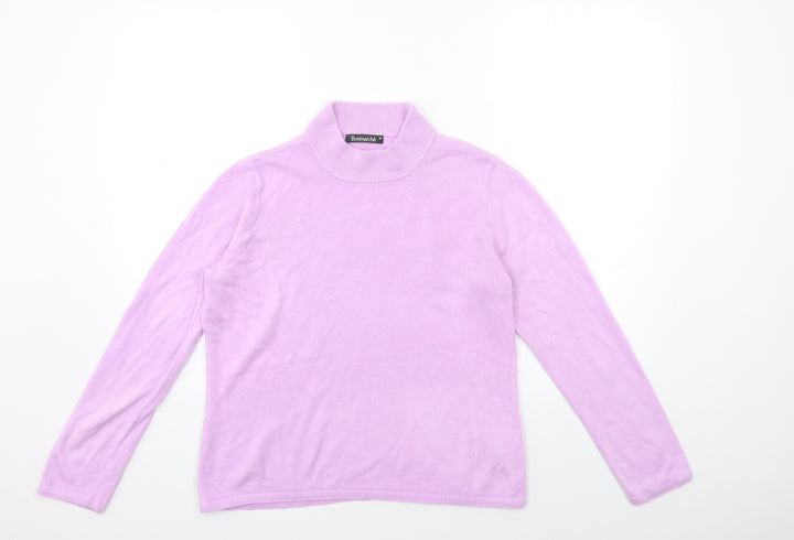 Bonmarché Womens Pink Knit Pullover Jumper Size M