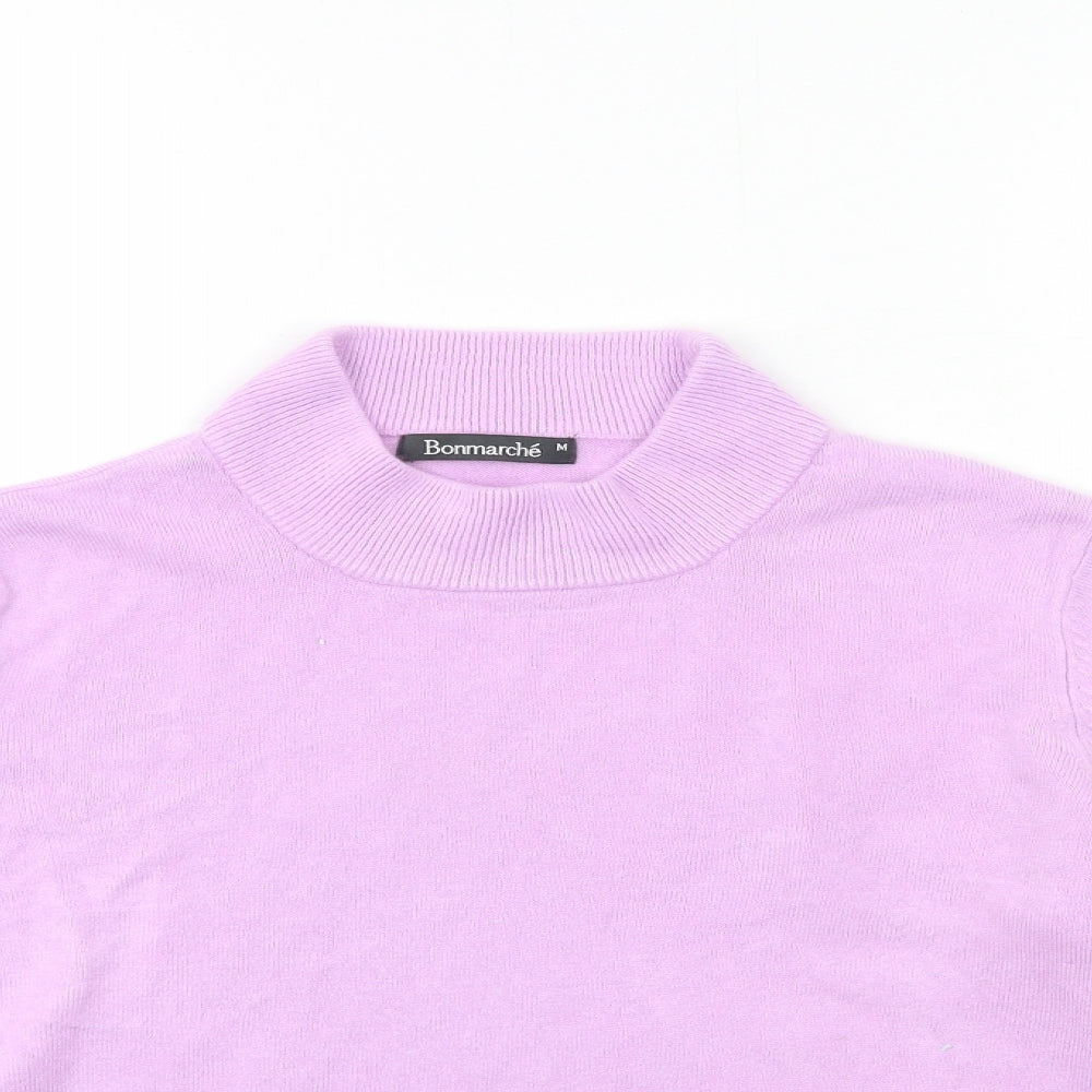 Bonmarché Womens Pink  Knit Pullover Jumper Size M