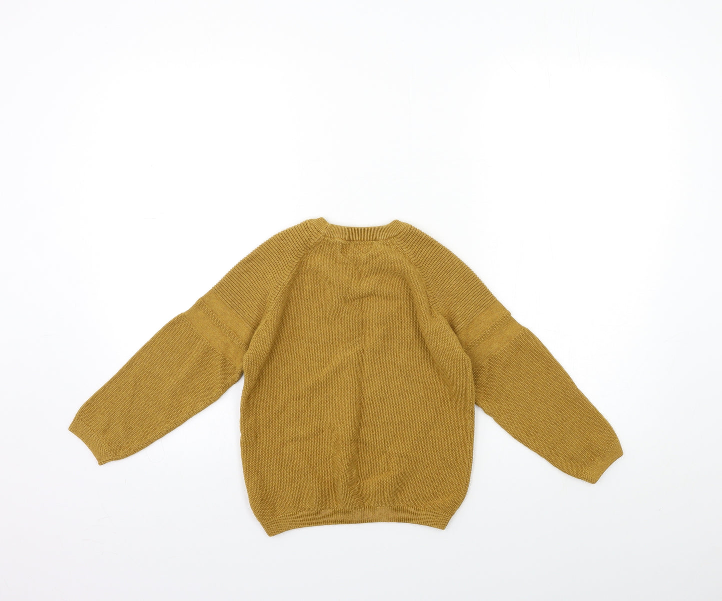 NEXT Boys Yellow  Knit Pullover Jumper Size 7 Years