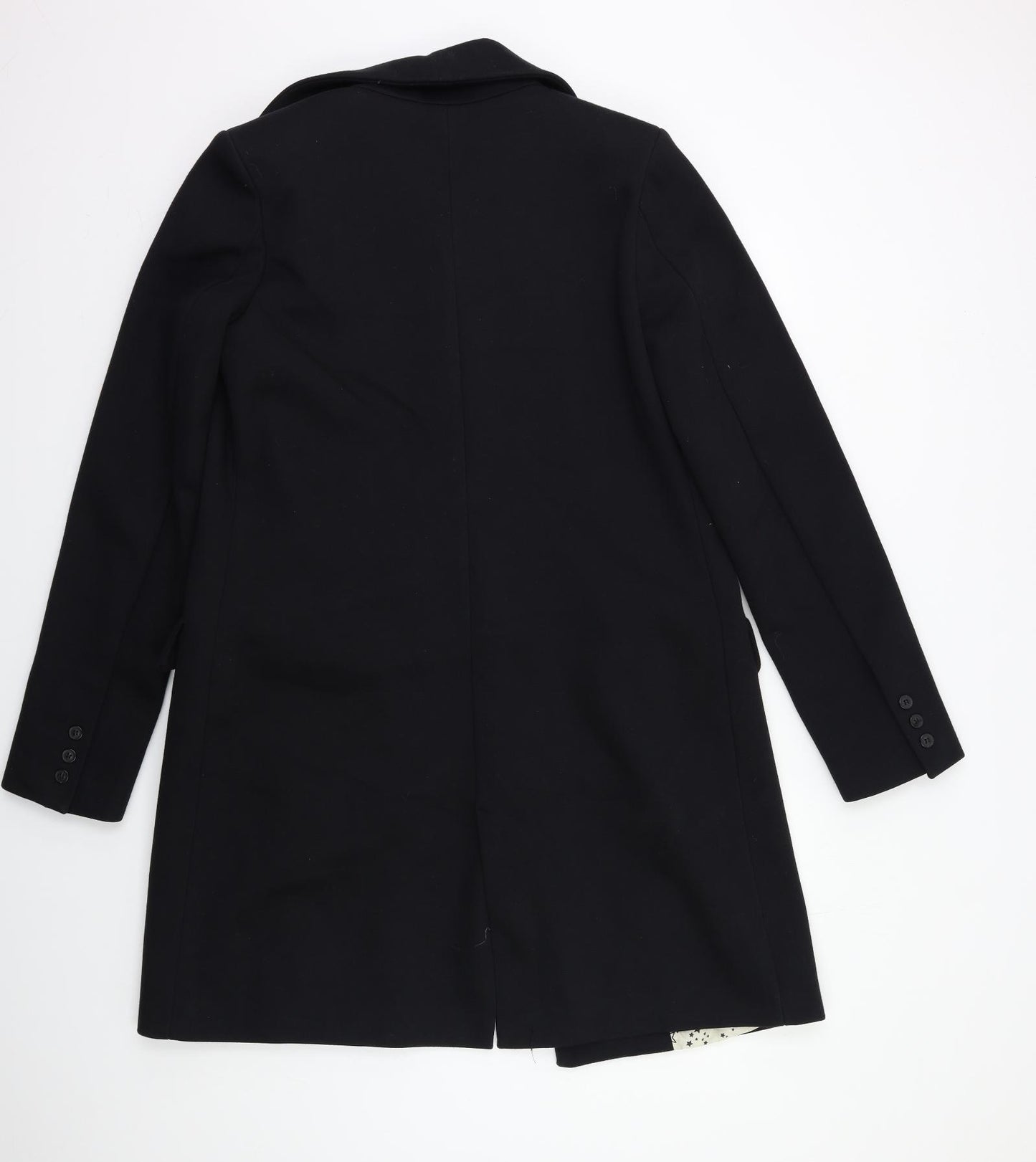 Mango Womens Black   Overcoat Coat Size L