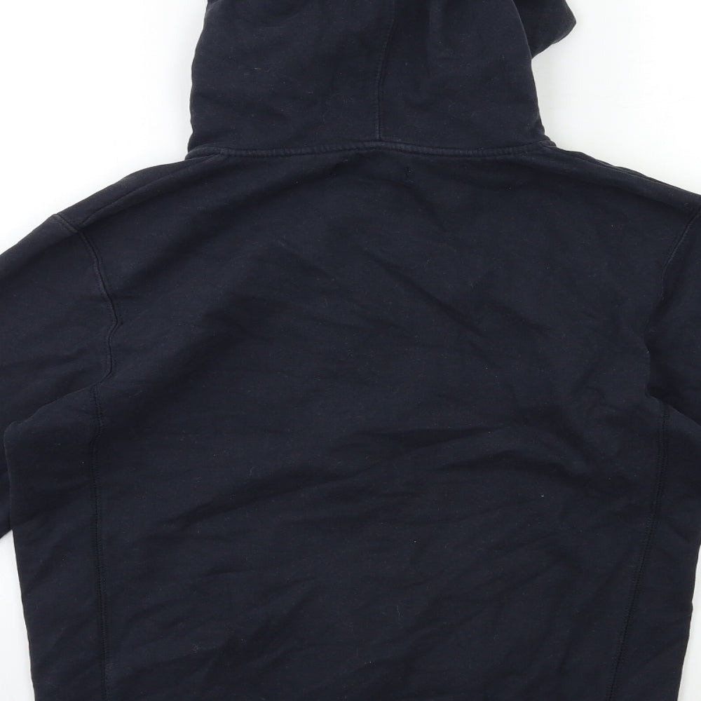 OPEN Mens Black   Full Zip Hoodie Size S