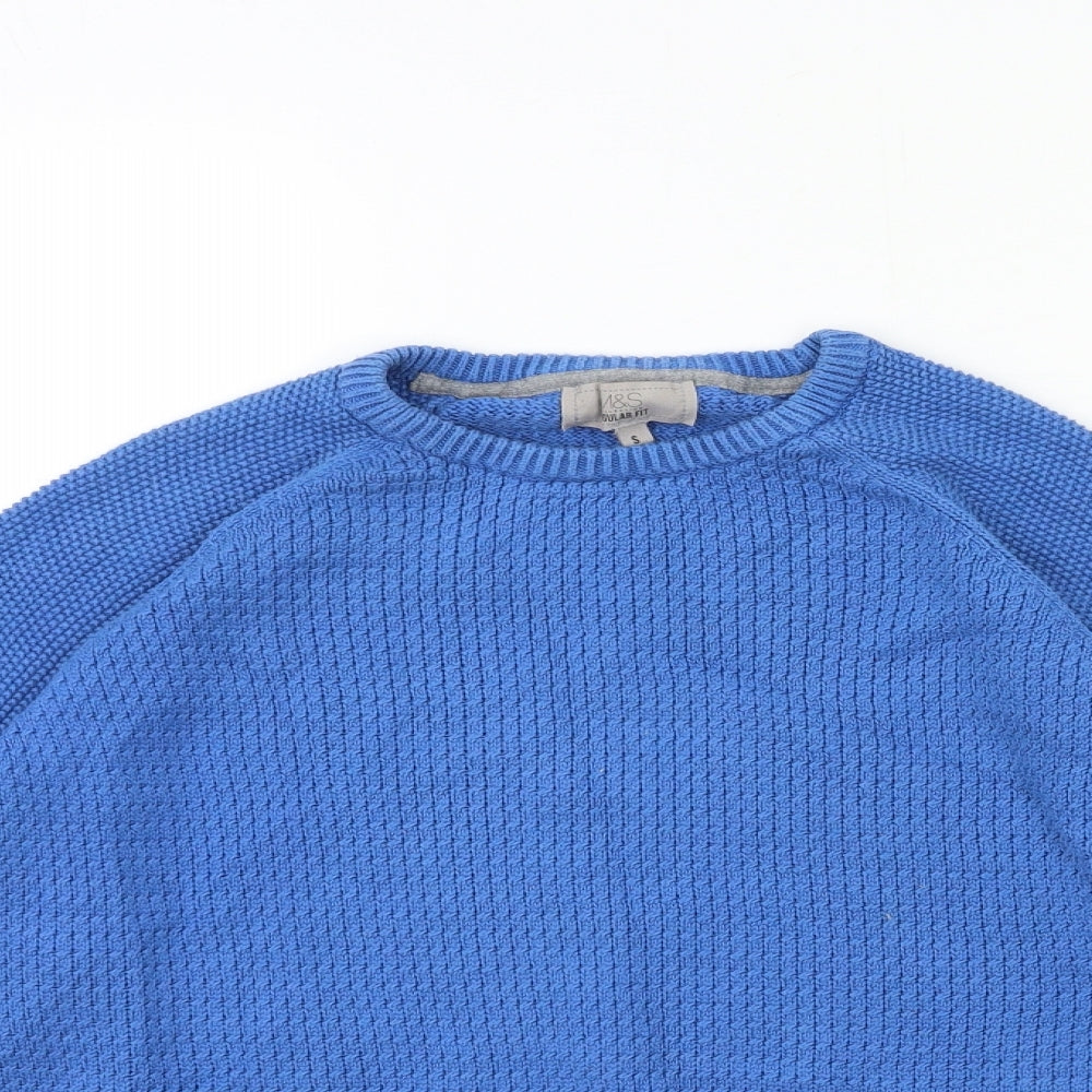 Marks and Spencer Womens Blue  Knit Pullover Jumper Size S