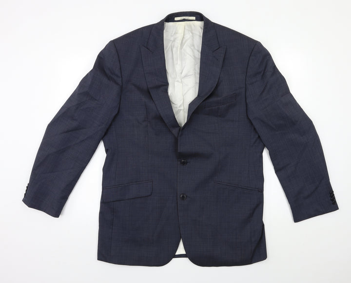 Baumer Mens Blue Jacket Suit Jacket Size 42