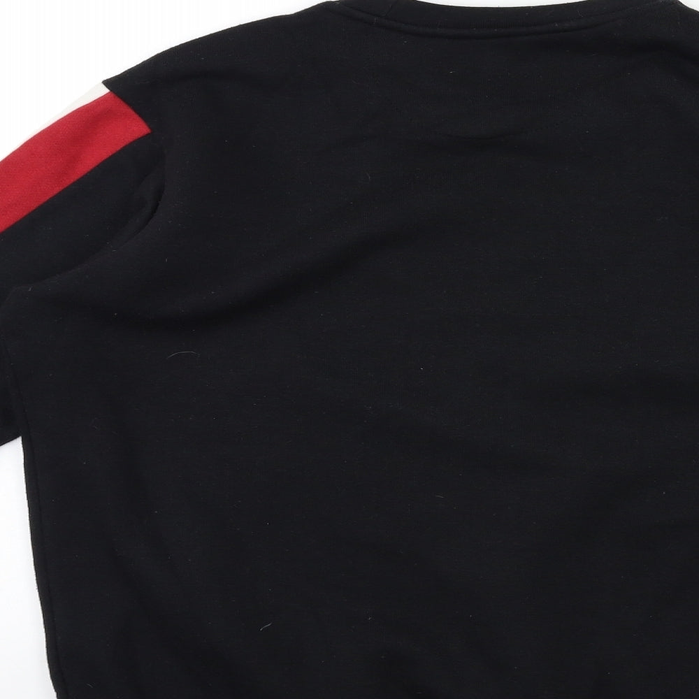 Brave Soul Mens Black   Pullover Sweatshirt Size M