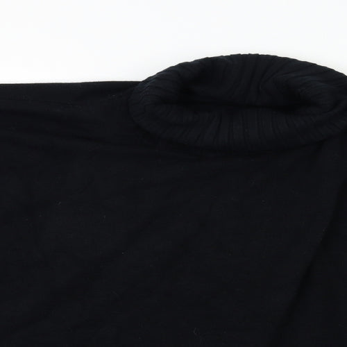 Fox Womens Black  Knit Pullover Jumper One Size