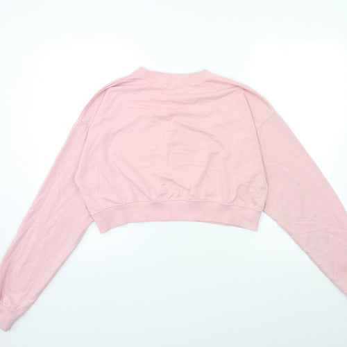 Missguided Womens Pink   Pullover Sweatshirt Size 16