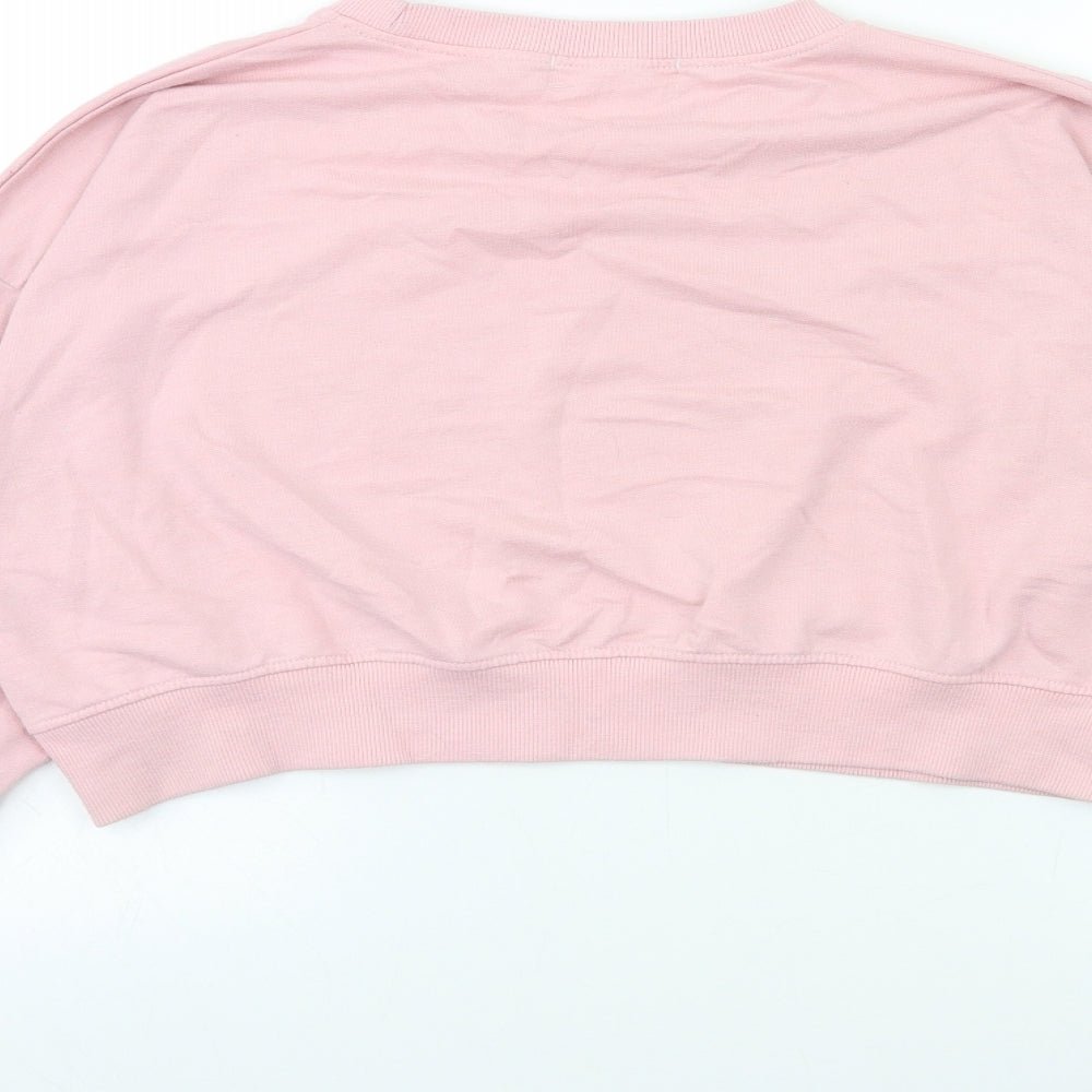 Missguided Womens Pink   Pullover Sweatshirt Size 16