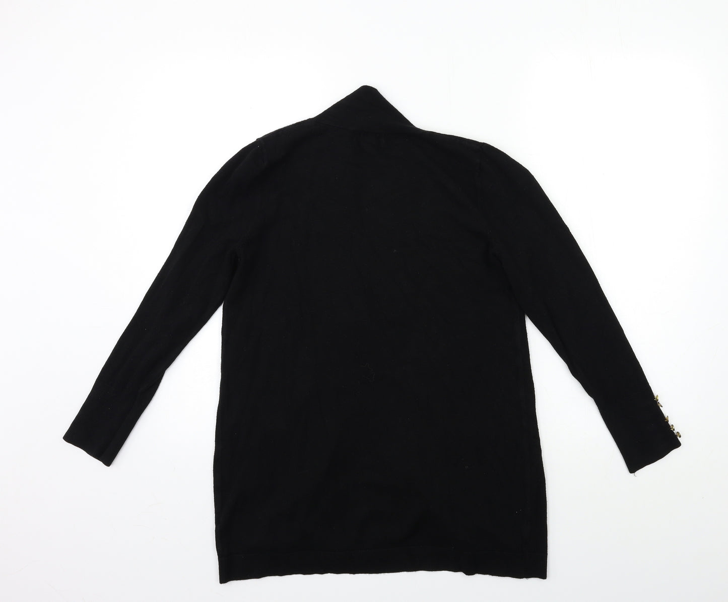 Primark Womens Black  Knit Cardigan Jumper Size 10