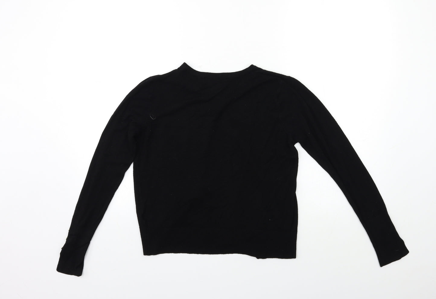 Primark Womens Black  Knit Cardigan Jumper Size 10