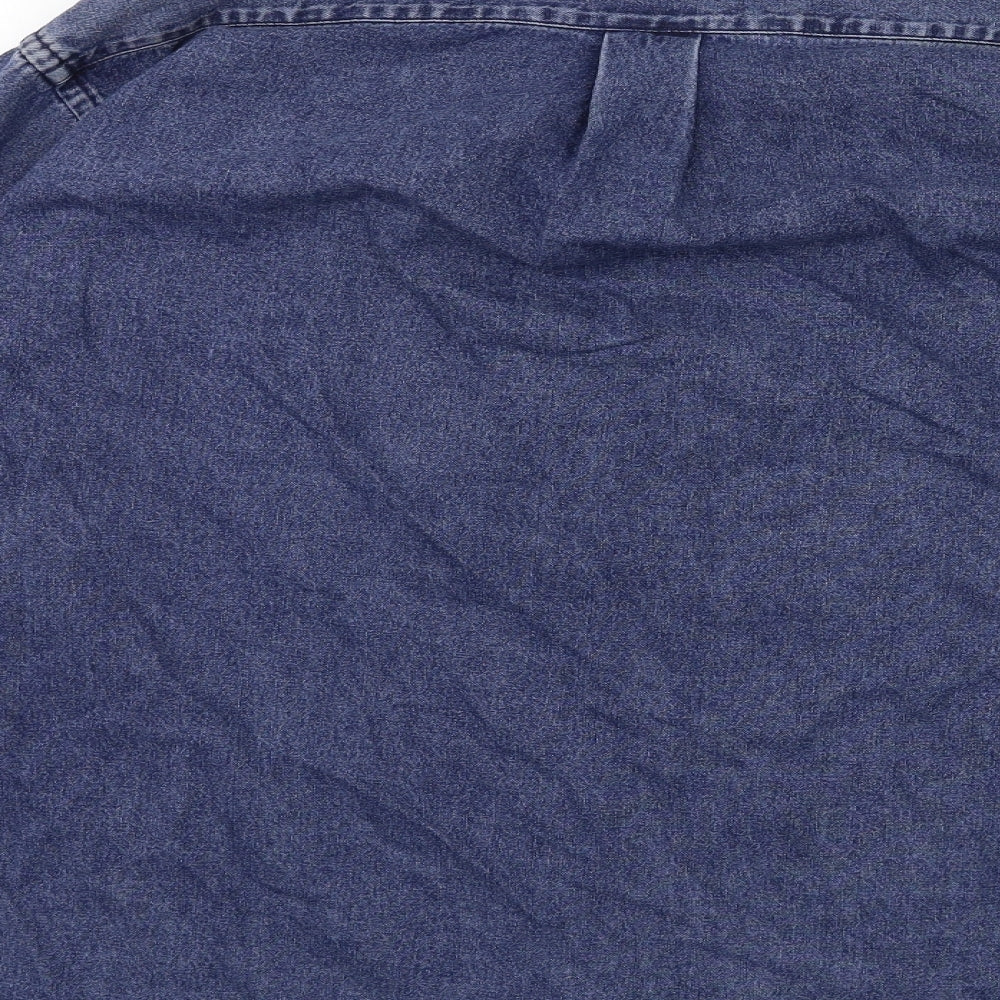 Ralph Lauren Mens Blue  Denim  Button-Up Size L